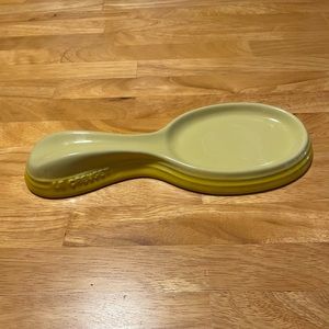 Authentic Vintage Le Creuset Spoon Rest - Yellow
